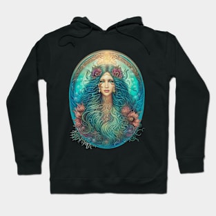 Flower Mermaid Fantasy Hoodie